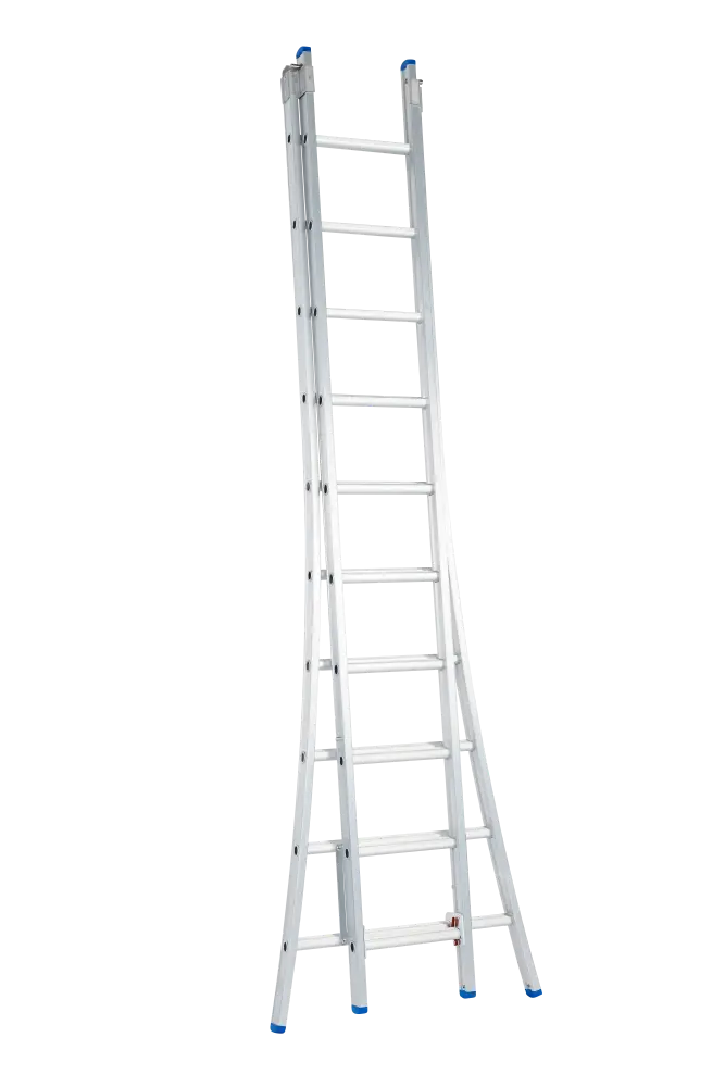 Echelle coulissante / 2 x 10, pieds évasés, transformable Solide