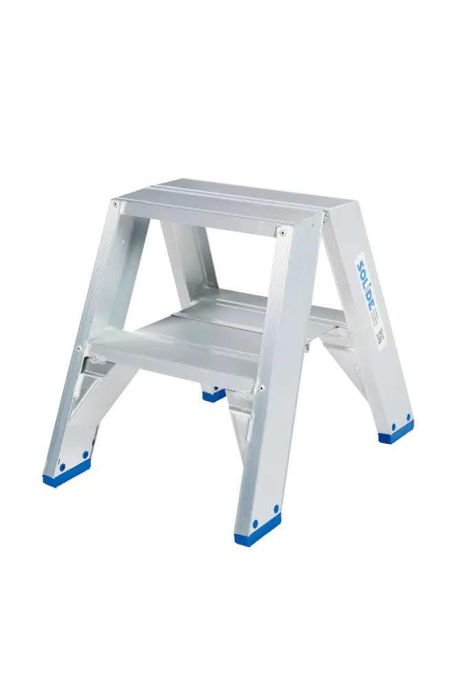 Escabeau double / 2 x 2 marches Solide