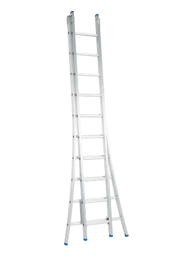 Echelle coulissante / 2 x 10, pieds évasés, transformable Solide