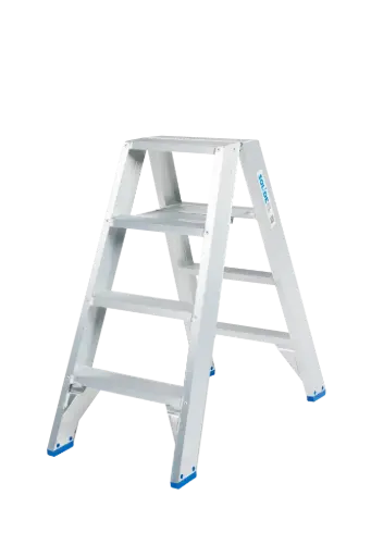 Escabeau double / 2 x 4 marches Solide