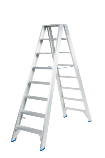 Escabeau double / 2 x 8 marches Solide